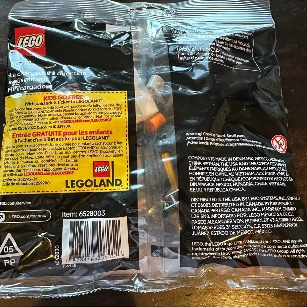 LEGO Technic Skid-Steer Loader - Orange and Black 30710